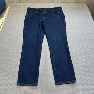 Bonobos Slim Taper‎ Denim Jeans 36x30 Dark Wash Stretch Comfort Flat Front